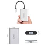WiWU USB C to HDMI Adapter (4K@60Hz), Type C to HDMI Adapter Cable, Type C to VGA 1080P, Compatible for MacBook Pro/Chromebook/Lenovo/Dell XPS/All Type-c Computers - Image 3