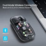 Portronics Toad 5 Transparent Bluetooth Mouse - Image 3