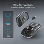Portronics Toad 5 Transparent Bluetooth Mouse - Image 5