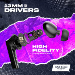 Wings Phantom 800 Low Latency Earbuds With Game mode - Image 6