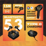 Wings Phantom Pro Godlike Gaming Earbuds with LED Battery Indicator - Image 6