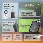 Wings Rave 100 Bluetooth Speaker with Powerful RMS 5 watt Output - Image 4