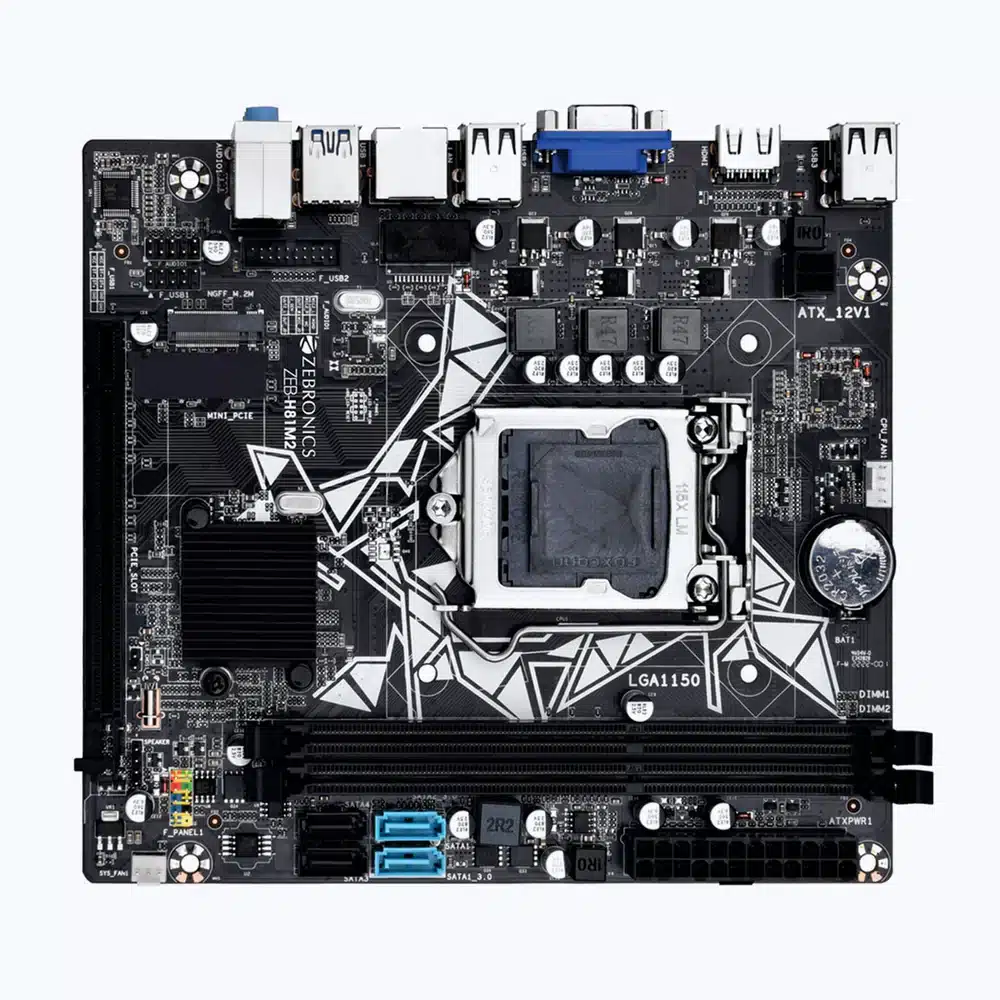 ZEB-H81M2-pic1.webp Zebronics H81M2 Motherboard – LGA 1150, M2 Slot - Image 1