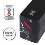 ZEBRONICS -U725 600VA UPS for Desktop/PC/Computers (not for Routers) with Automatic Voltage Regulation, Black - Image 2