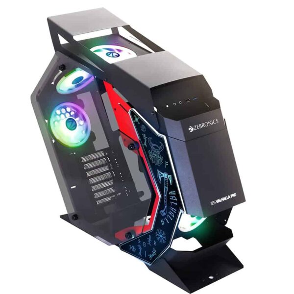 ZEBRONICS Zeb-Valhalla PRO Premium Gaming Cabinet with RGB sync