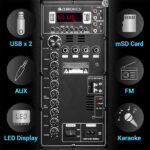 Zebronics Metal PRO Powerful DJ Trolley Speaker With UHF Wireless Mic - Image 6