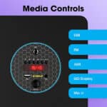 Zebronics Zeb-BT800RUF 50W Tower Speaker with Wired mic for Karaoke - Image 5