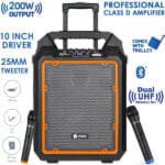 Zoook Herculean Pro Duet 200W Bluetooth Party Speaker With Dual UHF - Image 2