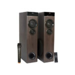 Zoook Twin Barrel 120W Bluetooth Tower Speaker With Wireless Mic