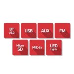 Zebster Z-Beat 6 Watt Wireless Bluetooth Portable Speaker - Image 2