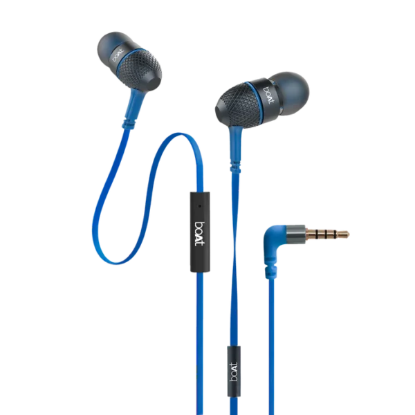 boAt Bassheads 228 in-Ear Wired Earphones with Super Extra Bass, Metallic Finish, Tangle-Free Cable