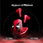 boAt Immortal 121 Deadpool Edition TWS Gaming Earbuds - Image 2