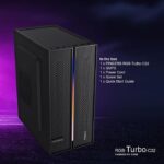 FINGERS RGB-Turbo-C32 Super Compact Micro ATX PC Cabinet with ARGB LEDs (1 x USB 3.0, 1 x USB 2.0, HD Audio, Mic in Port, SMPS Bundled) - Image 2