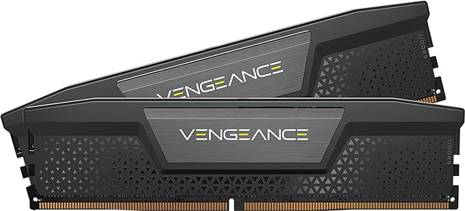 Corsair Vengeance DDR5 32GB (2x16GB) 6000MHz C40 Intel Optimised Desktop Memory (Onboard Voltage Regulation, Custom XMP 3.0 Profiles, Compact Form-Factor, Solid Aluminum Heatspreader) Black