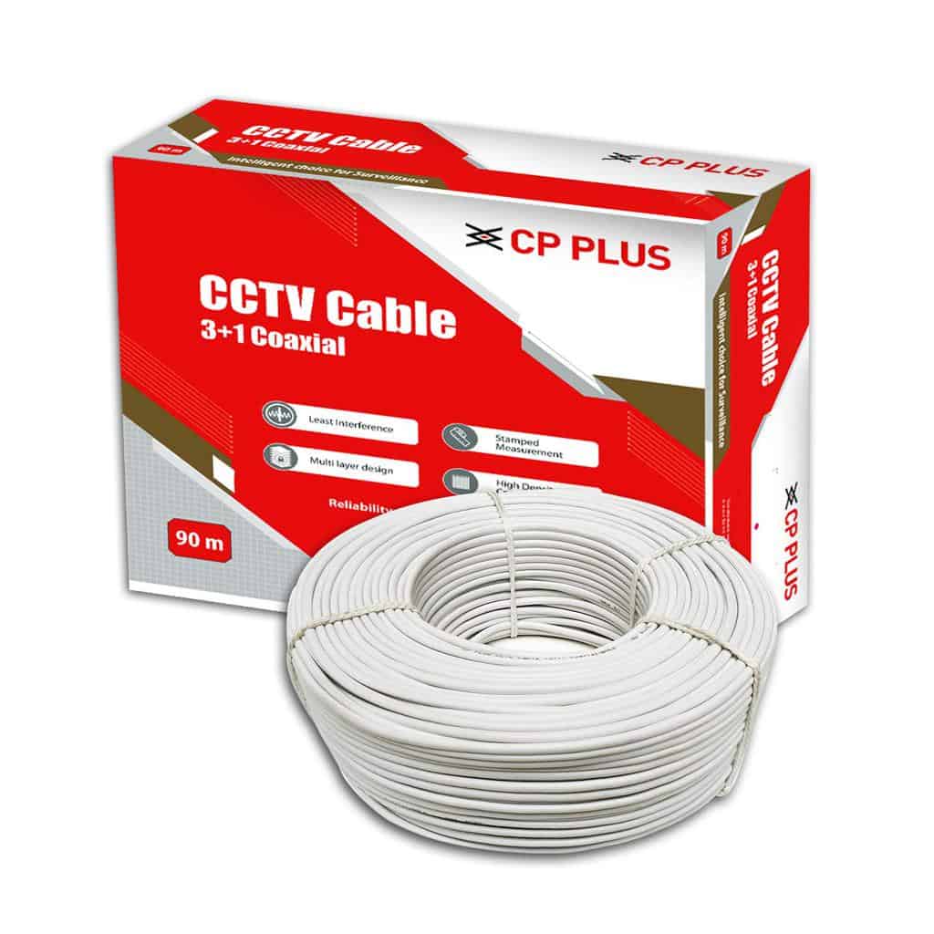 cp-plus-Coaxial-Pure-cable-90m-datamation1.jpg CP PLUS 3+1 Coaxial Pure Copper CCTV Camera Cable (90 Meter) White - Image 1
