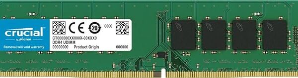 Crucial RAM 8GB DDR4 3200MHz CL22 (or 2933MHz or 2666MHz) Desktop Memory CT8G4DFRA32A