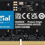 Crucial RAM 16GB DDR5 4800MHz CL40 Laptop Memory CT16G48C40S5