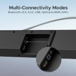 boAt Aavante Bar Stark Bluetooth Soundbar with 160W RMS Signature Sound, 2.1 Channel w/Wireless Subwoofer,Multi-Connectivity Modes,BT v5.3,EQ Modes & Remote Control(Premium Black) - Image 6