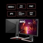 BenQ Mobiuz EX2510S 24.5 Inch(62.23cm) 1920 x 1080 Pixels 1080p Full HD IPS Gaming Monitor, 165Hz, 1ms, AMD Freesync Premium, HDR 400 Nits, 99% sRGB, 5W Speakers, Height Adjustable, Dark Grey - Image 4