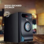 FINGERS Joshhh Wooden encased Multimedia 2.1 Speaker [Deep Bass 20 Watts | Remote Control | LED Light Effects | Bluetooth, FM Radio, USB, MicroSD, AUX (RCA)] - Image 4