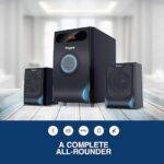 FINGERS Joshhh Wooden encased Multimedia 2.1 Speaker [Deep Bass 20 Watts | Remote Control | LED Light Effects | Bluetooth, FM Radio, USB, MicroSD, AUX (RCA)] - Image 3