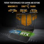 ASUS TUF Gaming F15, Intel Core i5-11400H 11th Gen, 15.6″ (39.62 cm) FHD 144Hz, 4GB RTX 3050 Graphics, Gaming Laptop (16GB/512GB SSD/Windows 11/Office 2021/90WHr Battery/Black/2.3 kg), FX506HC-HN362WS - Image 4