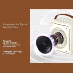 FINGERS SoloKaraoke Portable Speaker with Wireless Mic (Intelligent DSP Chip for Optimized Sound, 4-Hour Playback, Bluetooth® | USB | MicroSD | AUX | FM Radio) – Ivory - Image 7