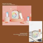 FINGERS SoloKaraoke Portable Speaker with Wireless Mic (Intelligent DSP Chip for Optimized Sound, 4-Hour Playback, Bluetooth® | USB | MicroSD | AUX | FM Radio) – Ivory - Image 4