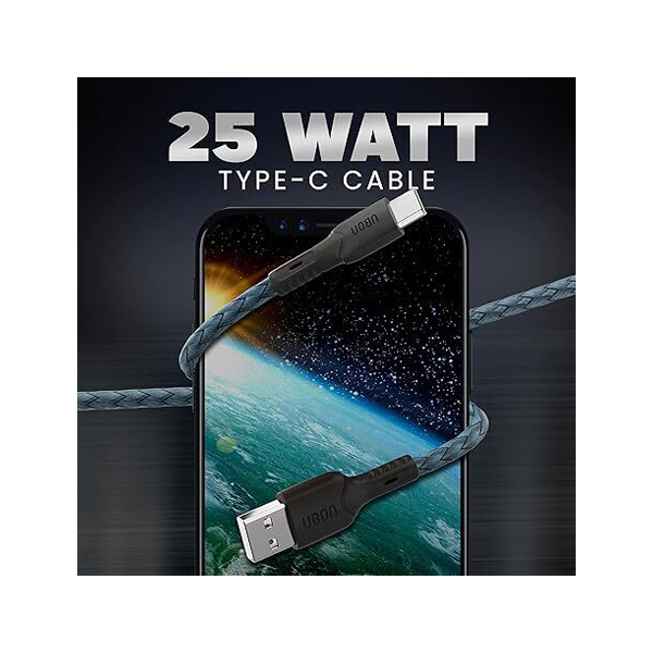 erwer.jpg Ubon WR-402 Power Master Type C 25W Fast Charging Cable - Image 4