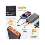 Ambrane Powerlit Ultra 25000mAh 100W BoostedSpeed Power Bank - Image 6