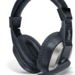 Fingers Wired On-Ear F10 3.5 mm Jack Adjustable Mic, Powerful 40 mm Drivers Headphones for Internet Voice Chat