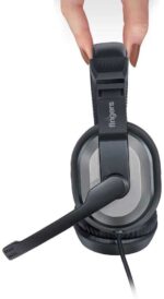 Fingers Wired On-Ear F10 3.5 mm Jack Adjustable Mic, Powerful 40 mm Drivers Headphones for Internet Voice Chat - Image 3