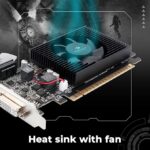 ZEBRONICS GT610 2GD3 with PCIe 2.0, Multiconnectivity HDMI DVI VGA, High Efficiency, Heatsink with Fan. - Image 4