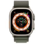 Apple Watch Ultra GPS + Cellular, 49mm Titanium Case with Orange Alpine Loop Small - Image 3