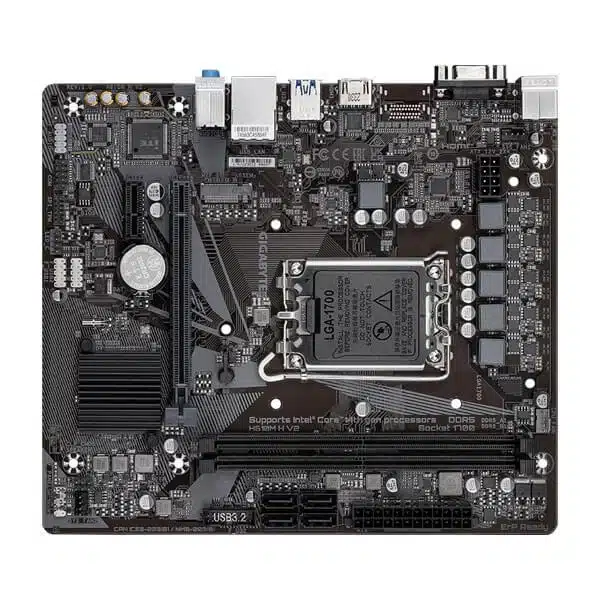 h610m-h-v2-image-03-600x600-1.webp Gigabyte H610M H V2 Motherboard, Supports 14th/13th/12th Gen Intel, DDR5, PCIe 4.0, M.2, Smart Fan 6 - Image 4
