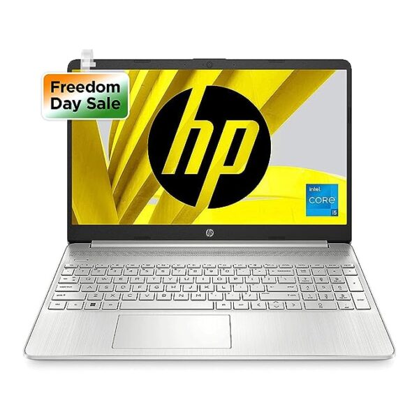 HP Laptop 15s, 12th Gen Intel Core i3-1215U, 15.6-inch (39.6 cm), FHD, 8GB DDR4, 512GB SSD, Intel UHD Graphics, Backlit KB, Thin & Light, Dual Speakers (Win 11, MSO 2021, Silver, 1.69 kg), fq5007TU
