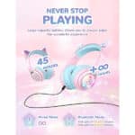 iClever BTH13 Bluetooth Kids Headphones with Mic - Image 4