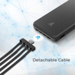 iGear Max10 10k mAh Capacity Power Bank With Detachable Universal Cable - Image 2