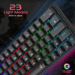 iGear Raptor 64 Backlit Mechanical Keys With 23 Light Modes Wired USB Gaming Keyboard - Image 4