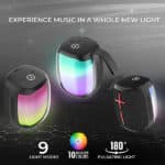 iGear Spectrum Mini Portable Bluetooth Speaker With 180 Degree LED Lights - Image 3