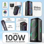iGear X-Bass 100 Portable Bluetooth Party Speaker - Image 3