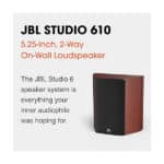 JBL Studio 610 5.25-inch, 2-way On-wall Loudspeaker (Pair) - Image 5