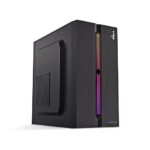 FINGERS RGB-Fortuna Micro-ATX PC Cabinet (with ARGB Lights, 1 x USB 3.0 + 2 x USB 2.0 + HD Audio + Mic in Port, BIS Certified SMPS Included)