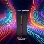 FINGERS RGB-Fortuna Micro-ATX PC Cabinet (with ARGB Lights, 1 x USB 3.0 + 2 x USB 2.0 + HD Audio + Mic in Port, BIS Certified SMPS Included) - Image 7