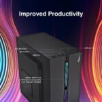FINGERS RGB-Fortuna Micro-ATX PC Cabinet (with ARGB Lights, 1 x USB 3.0 + 2 x USB 2.0 + HD Audio + Mic in Port, BIS Certified SMPS Included) - Image 3