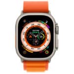 Apple Watch Ultra GPS + Cellular, 49mm Titanium Case with Orange Alpine Loop Small - Image 5