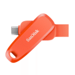 SanDisk Mobile Pen Drive – 128GB (Nasturium Orange) Dual Drive Go USB Type-C