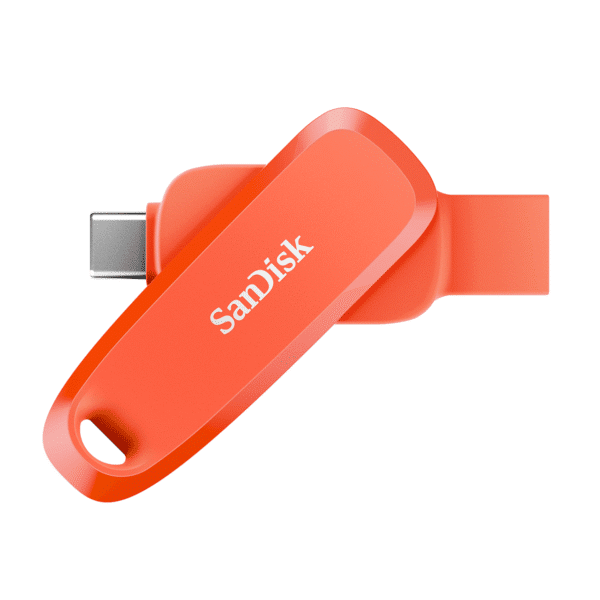 SanDisk Mobile Pen Drive – 256GB (Nasturium Orange Dual Drive Go USB Type-C