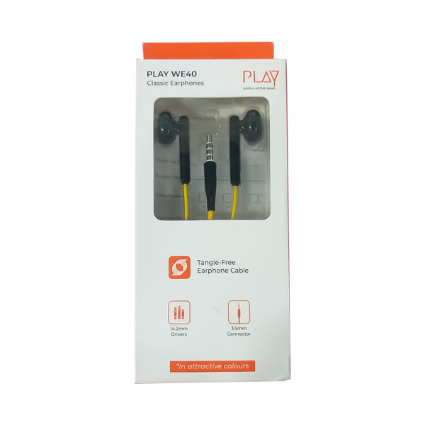 play-we40.jpg PLAY WE40 Wired Earphones with Mic - Image 1
