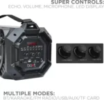 boAt PartyPal 60 20 W Bluetooth Party Speaker  (Space Black, Stereo Channel) - Image 8